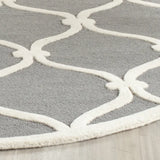 Safavieh Cambridge 6'-0" x 6'-0" Rug in Dark Grey / Ivory