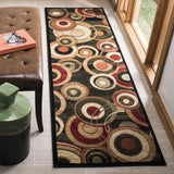 Safavieh Lyndhurst 2'-3" x 10'-0" Rug in Black / Multi