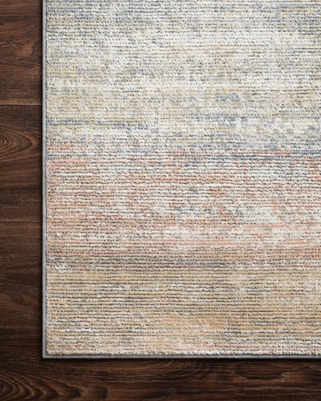 Loloi Lucia Luc-05 Mist Rugs - corner on wood