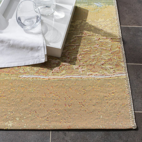 Safavieh Barbados 500 4'-0" x 6'-0" Rug in Gold / Blue