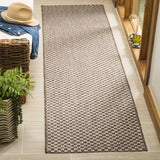 Safavieh Courtyard 2'-3" x 10'-0" Rug in Light Brown / Light Grey