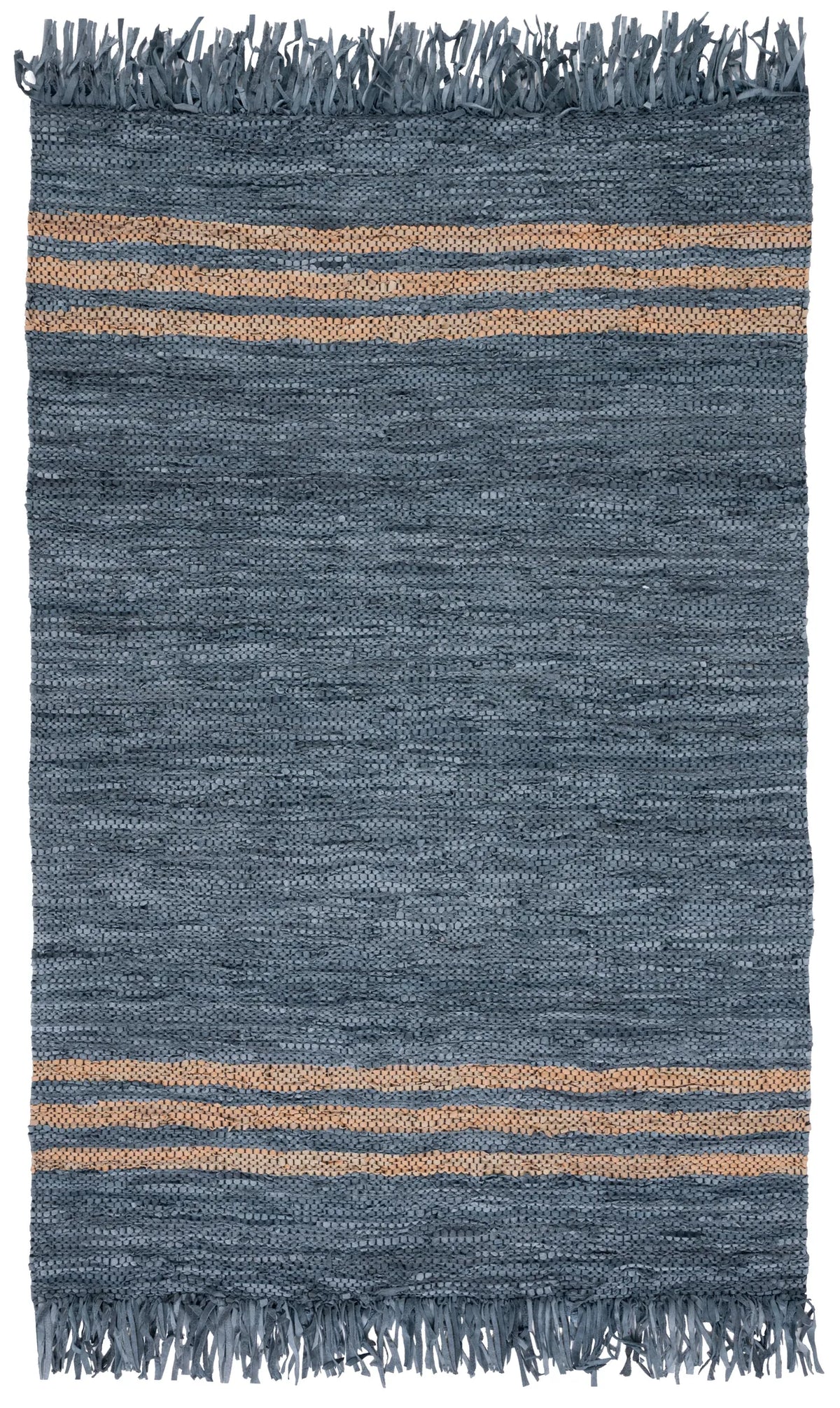 Safavieh Vintage Leather 4'-0" x 6'-0" Rug in Grey / Beige