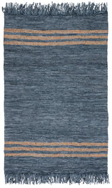 Safavieh Vintage Leather 4'-0" x 6'-0" Rug in Grey / Beige