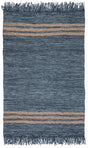 Safavieh Vintage Leather 4'-0" x 6'-0" Rug in Grey / Beige