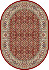 Dynamic Rugs Ancient Garden 57011 Red / Ivory Rugs - Oval
