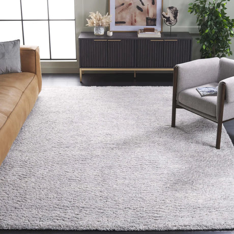 Safavieh Berber Shag 10'-0" x 14'-0" Rug in Grey / Ivory
