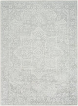 Nourison Astra Machine Washable ASW12 Machine Made Grey Rug
