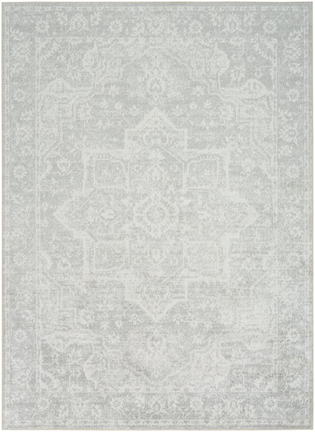 Nourison Astra Machine Washable ASW12 Machine Made Grey Rug