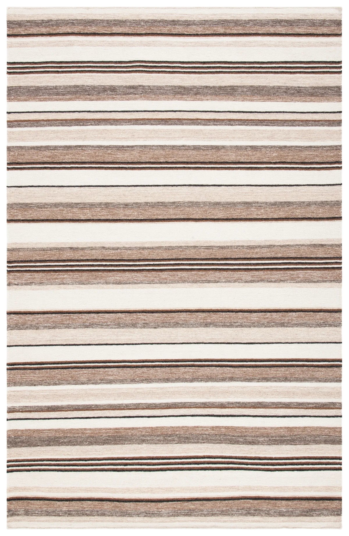 Safavieh Striped Kilim 4'-0" x 6'-0" Rug in Natural / Ivory