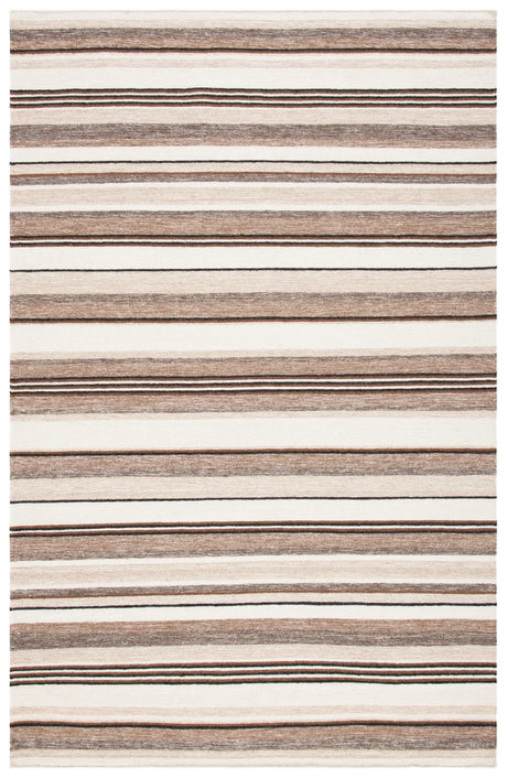 Safavieh Striped Kilim 4'-0" x 6'-0" Rug in Natural / Ivory