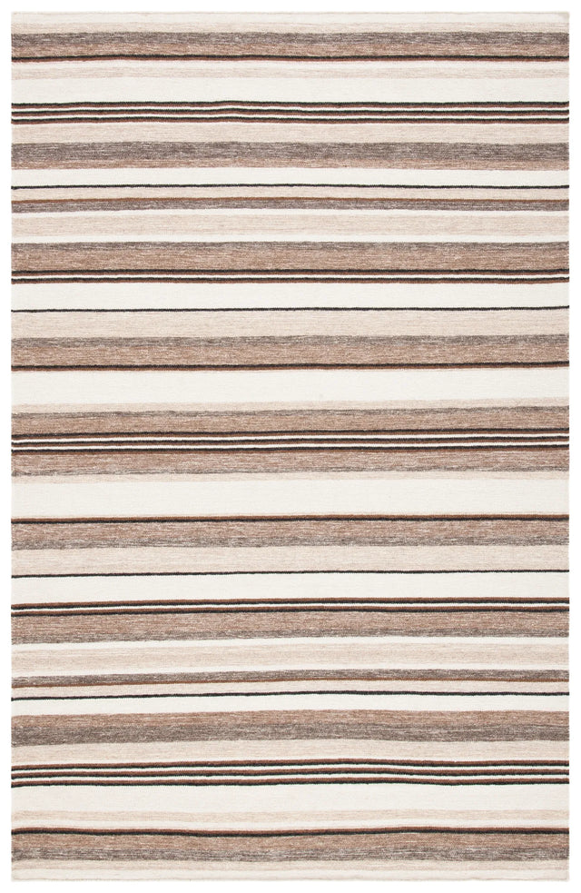 Safavieh Striped Kilim 4'-0" x 6'-0" Rug in Natural / Ivory