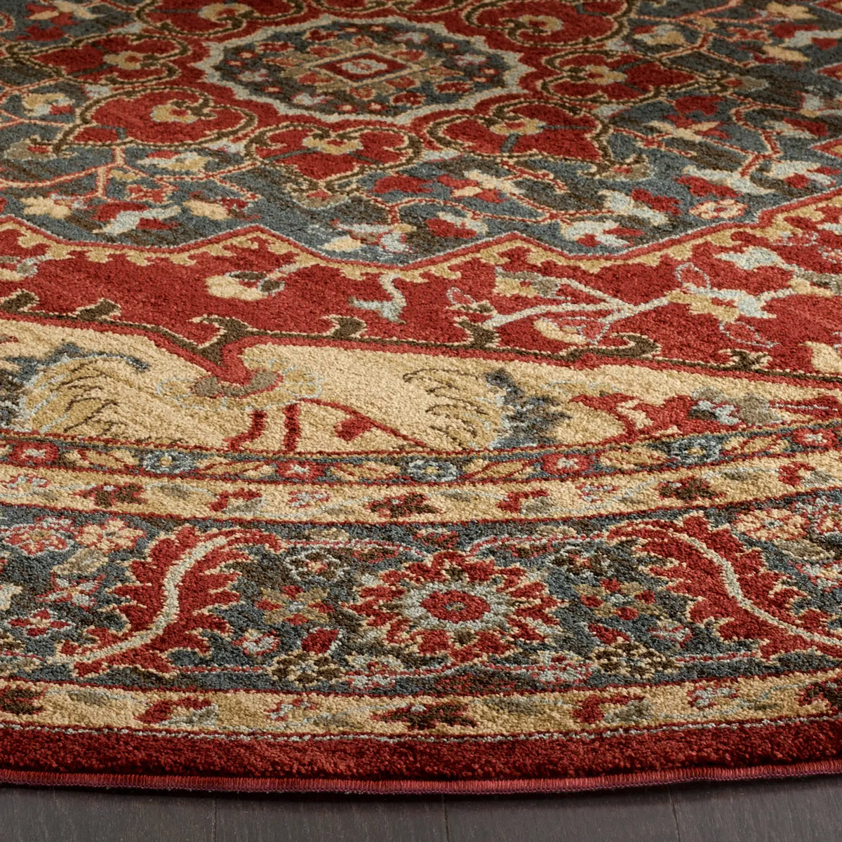 Safavieh Mahal 6'-7" x 6'-7" Rug in Navy / Red