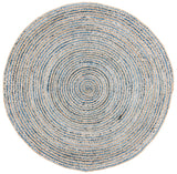 Safavieh Cape Cod 5'-0" x 5'-0" Rug in Natural / Blue