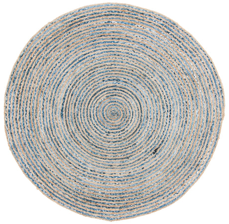 Safavieh Cape Cod 5'-0" x 5'-0" Rug in Natural / Blue