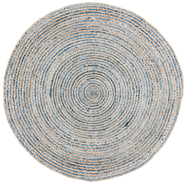 Safavieh Cape Cod 5'-0" x 5'-0" Rug in Natural / Blue
