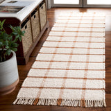 Safavieh Montauk 2'-3" x 8'-0" Rug in Ivory / Rust