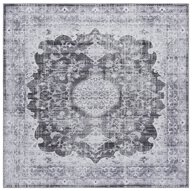 Safavieh Tucson 6'-0" x 6'-0" Rug in Dark Grey / Light Grey