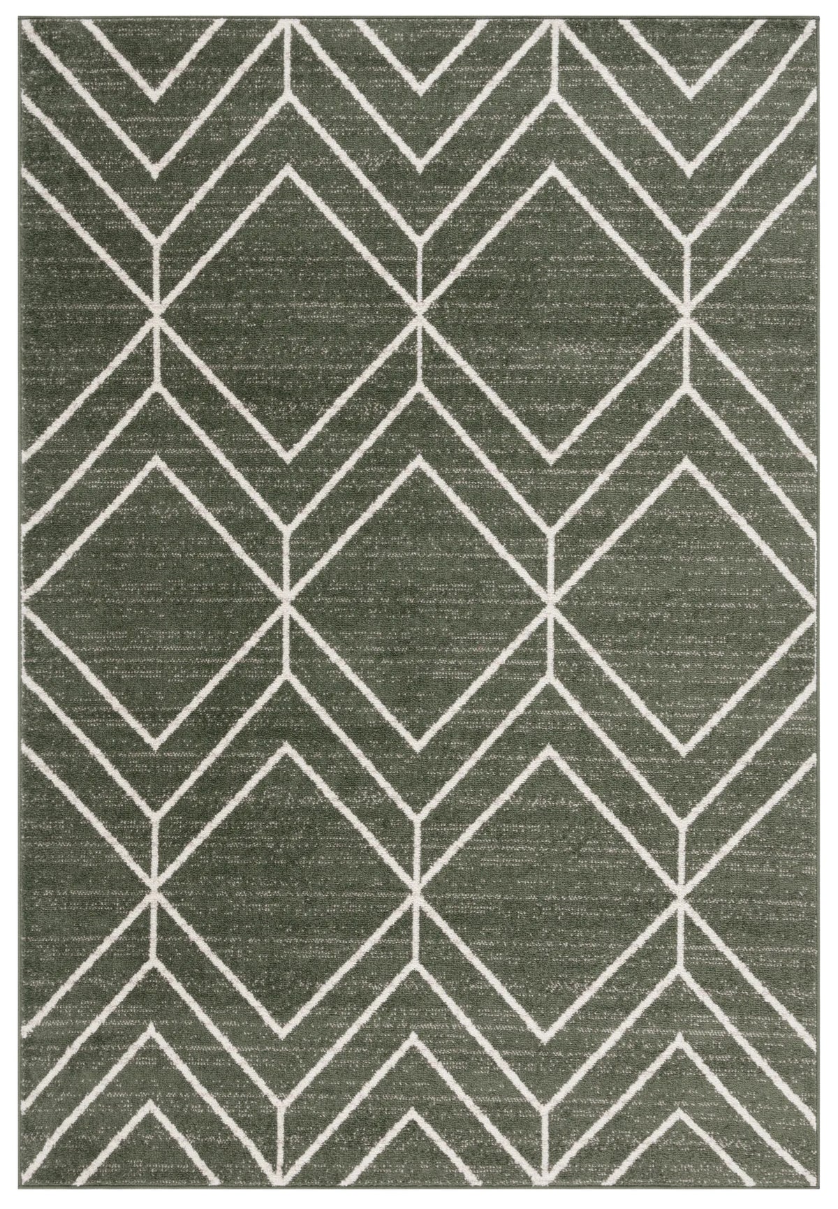 Safavieh Adirondack 4'-0" x 6'-0" Rug in Dark Green / Ivory