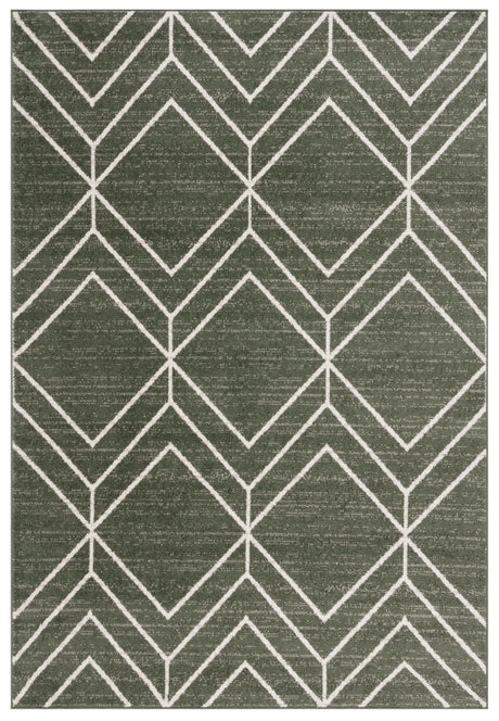Safavieh Adirondack 4'-0" x 6'-0" Rug in Dark Green / Ivory