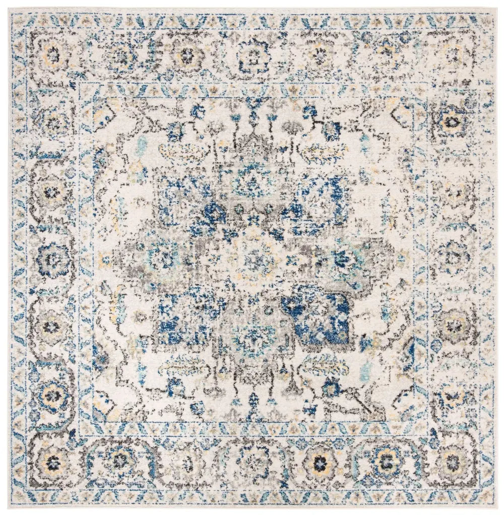 Safavieh Madison 6'-7" x 6'-7" Rug in Grey / Ivory