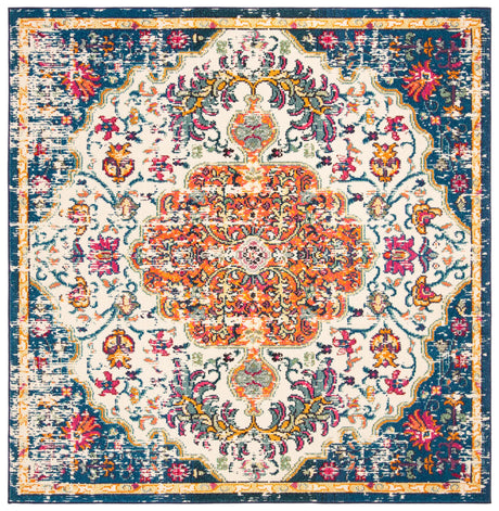Safavieh Madison 6'-7" x 6'-7" Rug in Ivory / Orange