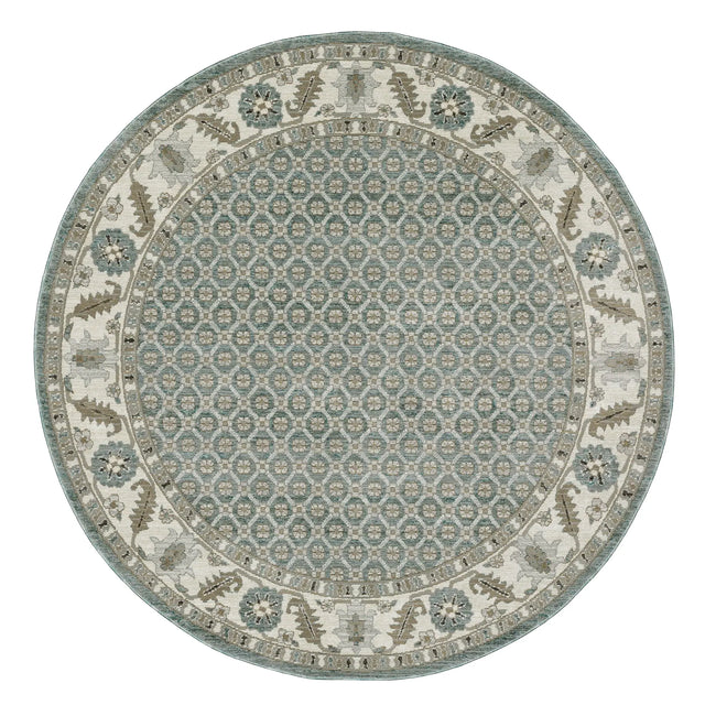 Oriental Weavers Sphinx Andorra 2429A Blue/Ivory Rugs - round