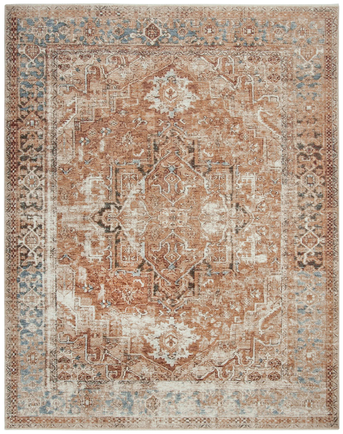 Safavieh Vintage Oushak 8'-0" x 10'-0" Rug in Beige / Ivory