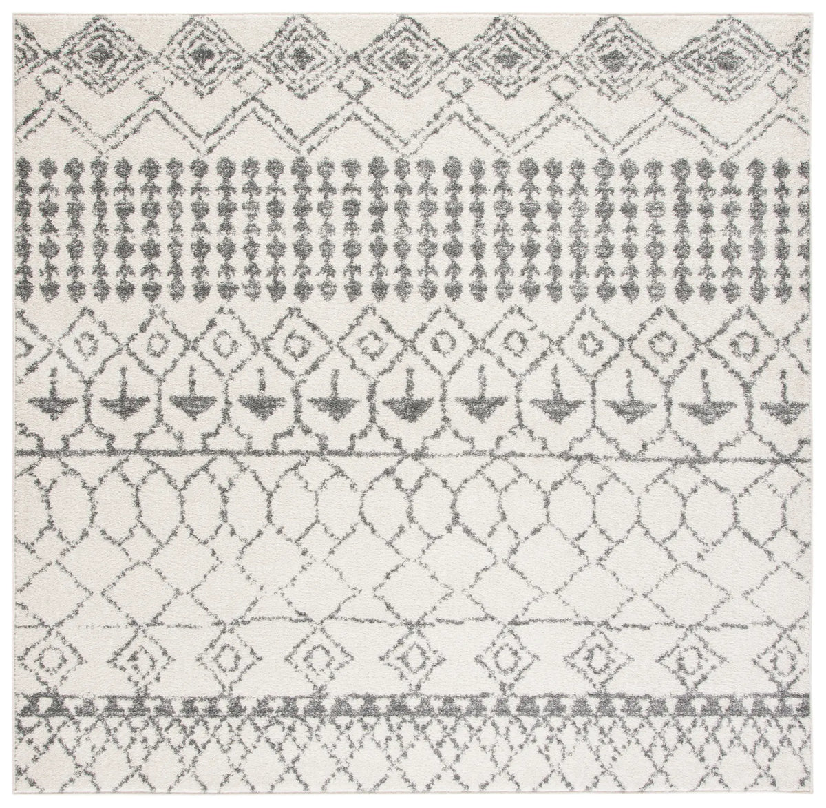 Safavieh Tulum 6'-7" x 6'-7" Rug in Ivory / Grey
