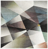 Safavieh Porcello 6'-7" x 6'-7" Rug in Grey / Multi