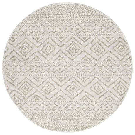 Safavieh Tulum 6'-7" x 6'-7" Rug in Ivory / Sage