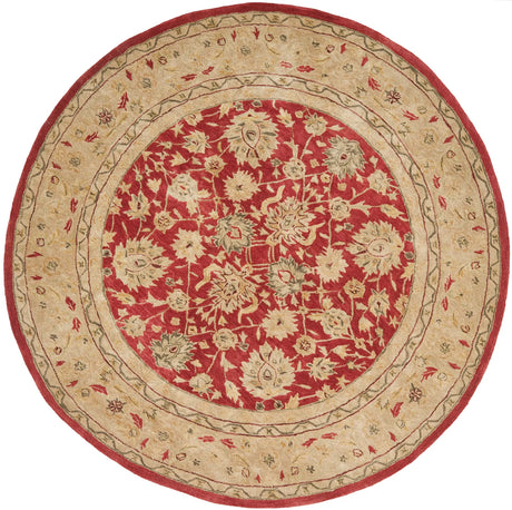 Safavieh Anatolia 6'-0" x 6'-0" Rug in Red / Ivory