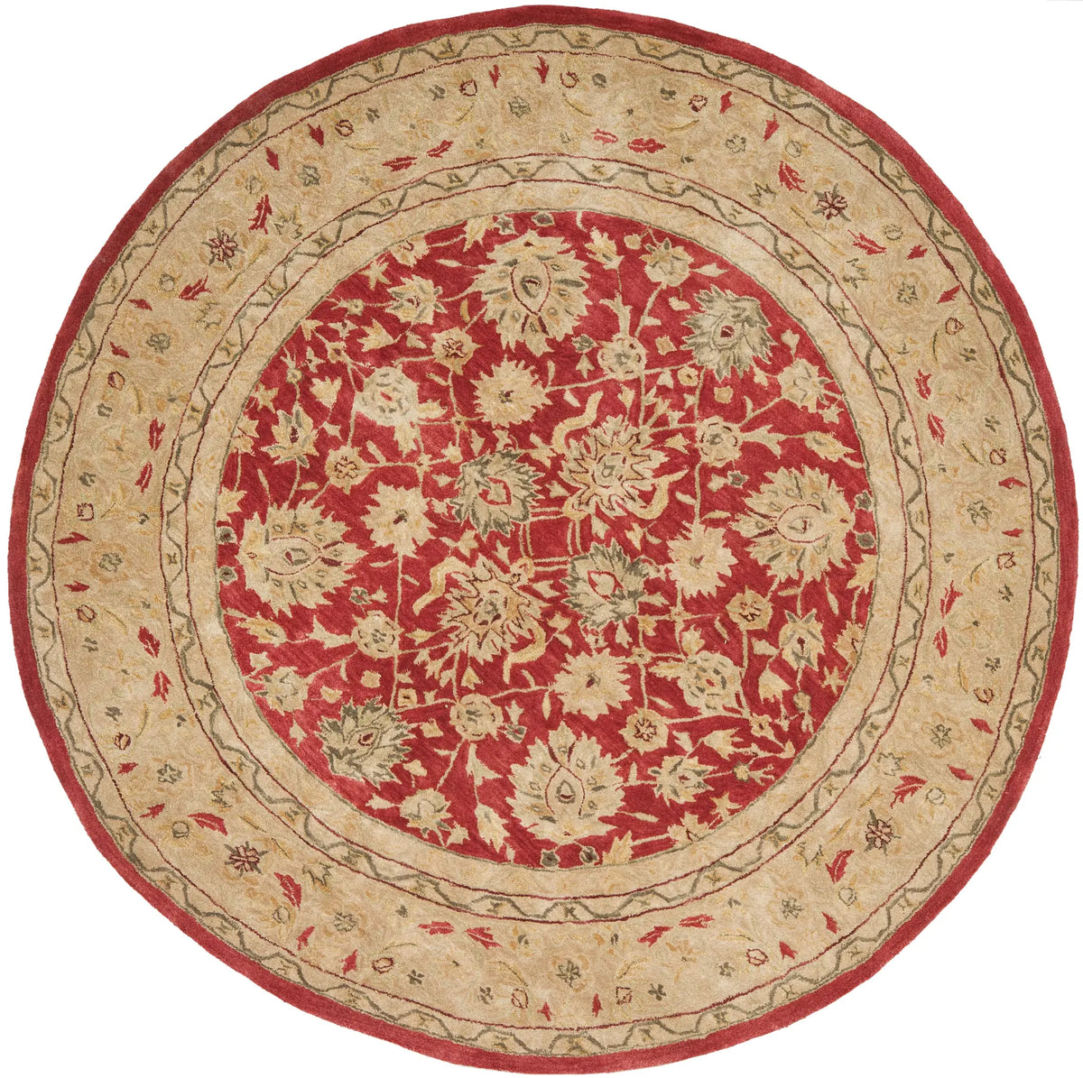 Safavieh Anatolia 8'-0" x 8'-0" Rug in Red / Ivory