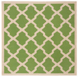 Safavieh Courtyard 5'-3" x 5'-3" Rug in Green / Beige