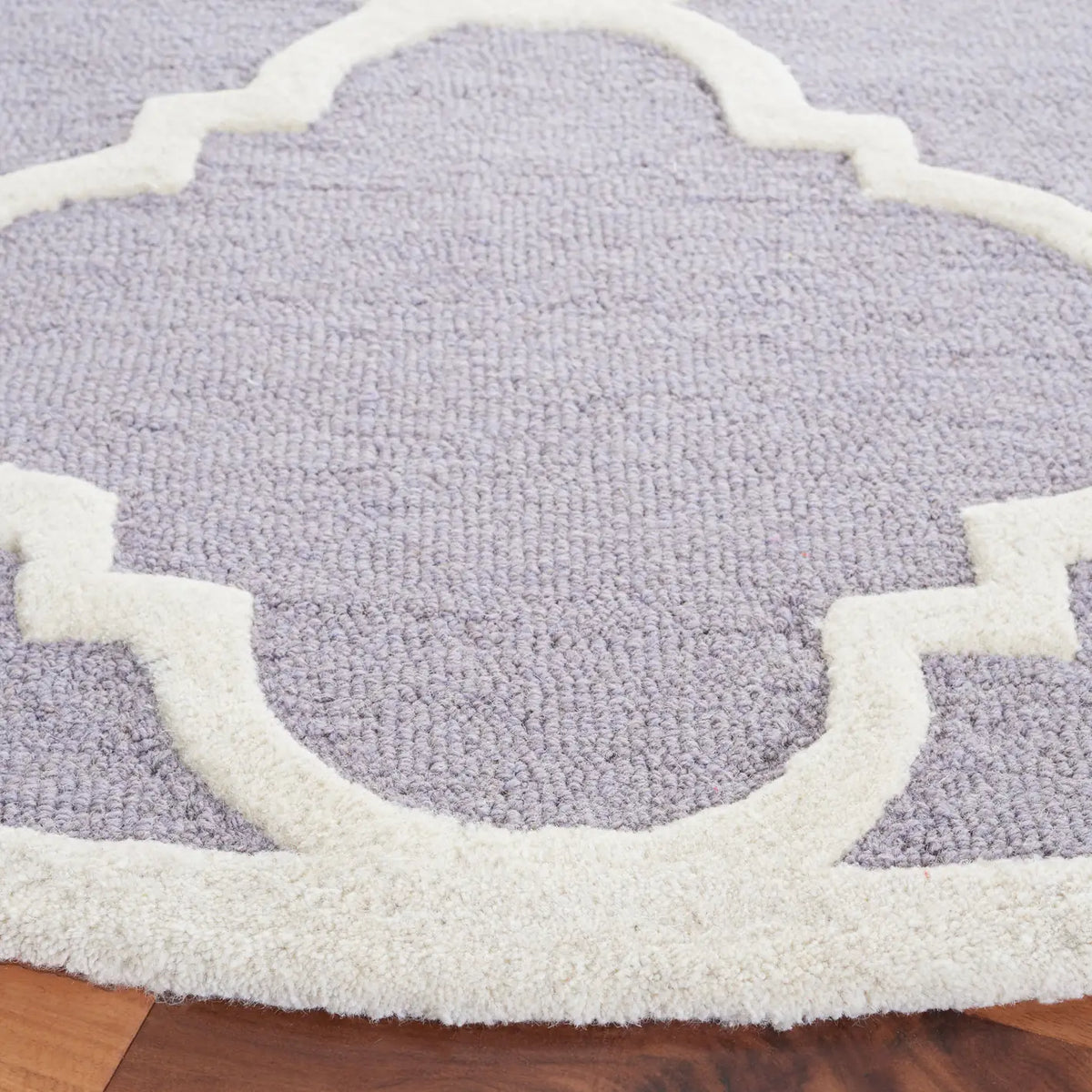 Safavieh Cambridge 6'-0" x 6'-0" Rug in Silver / Ivory
