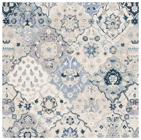 Safavieh Glamour 6'-0" x 6'-0" Rug in Beige / Blue