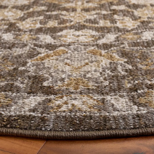 Safavieh Hazel 500 6'-0" x 6'-0" Rug in Brown / Ivory