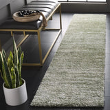 Safavieh Tahoe Shag 2'-0" x 7'-0" Rug in Sage / Ivory