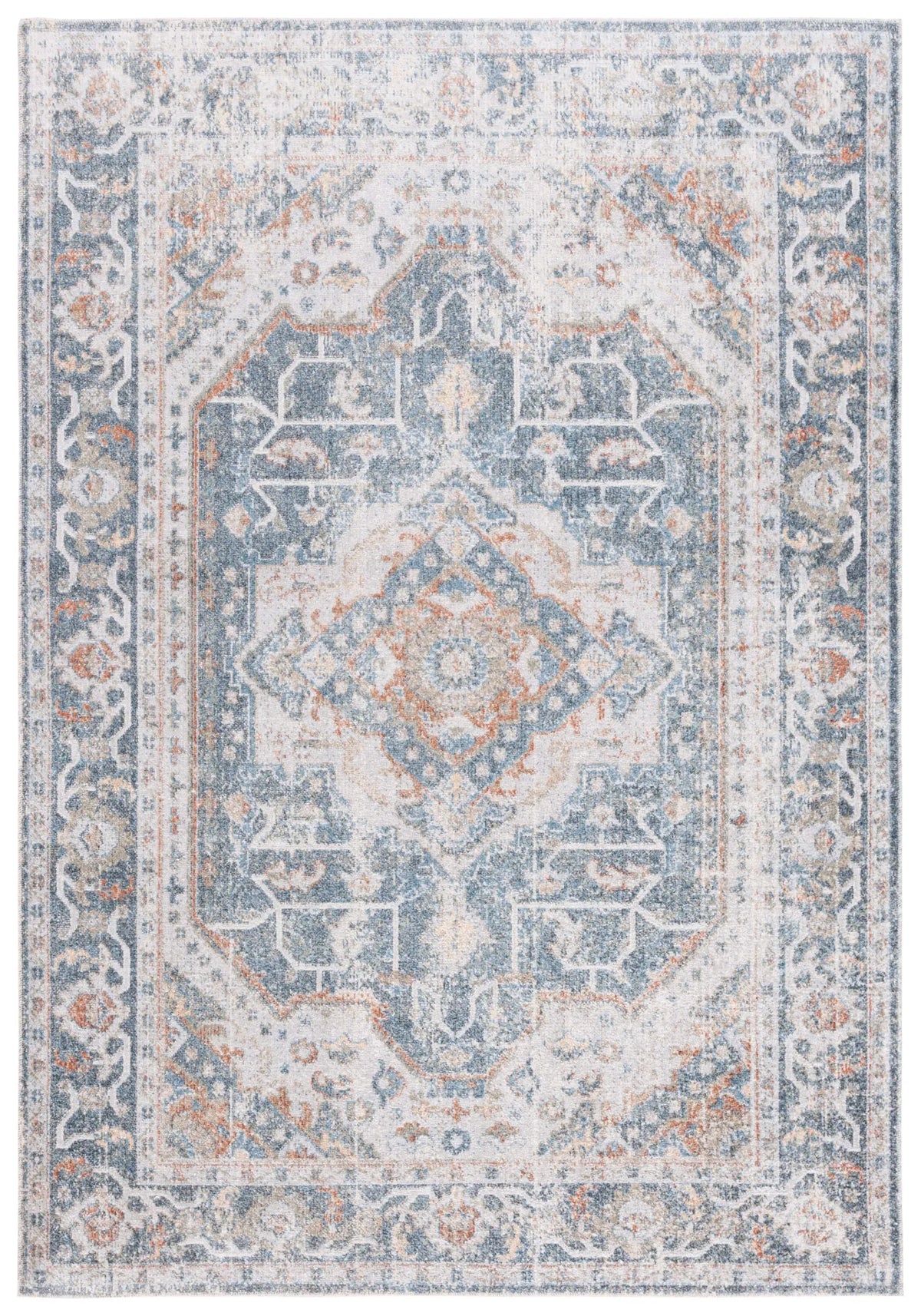 Safavieh Baltimore 4'-0" x 6'-0" Rug in Light Grey / Blue