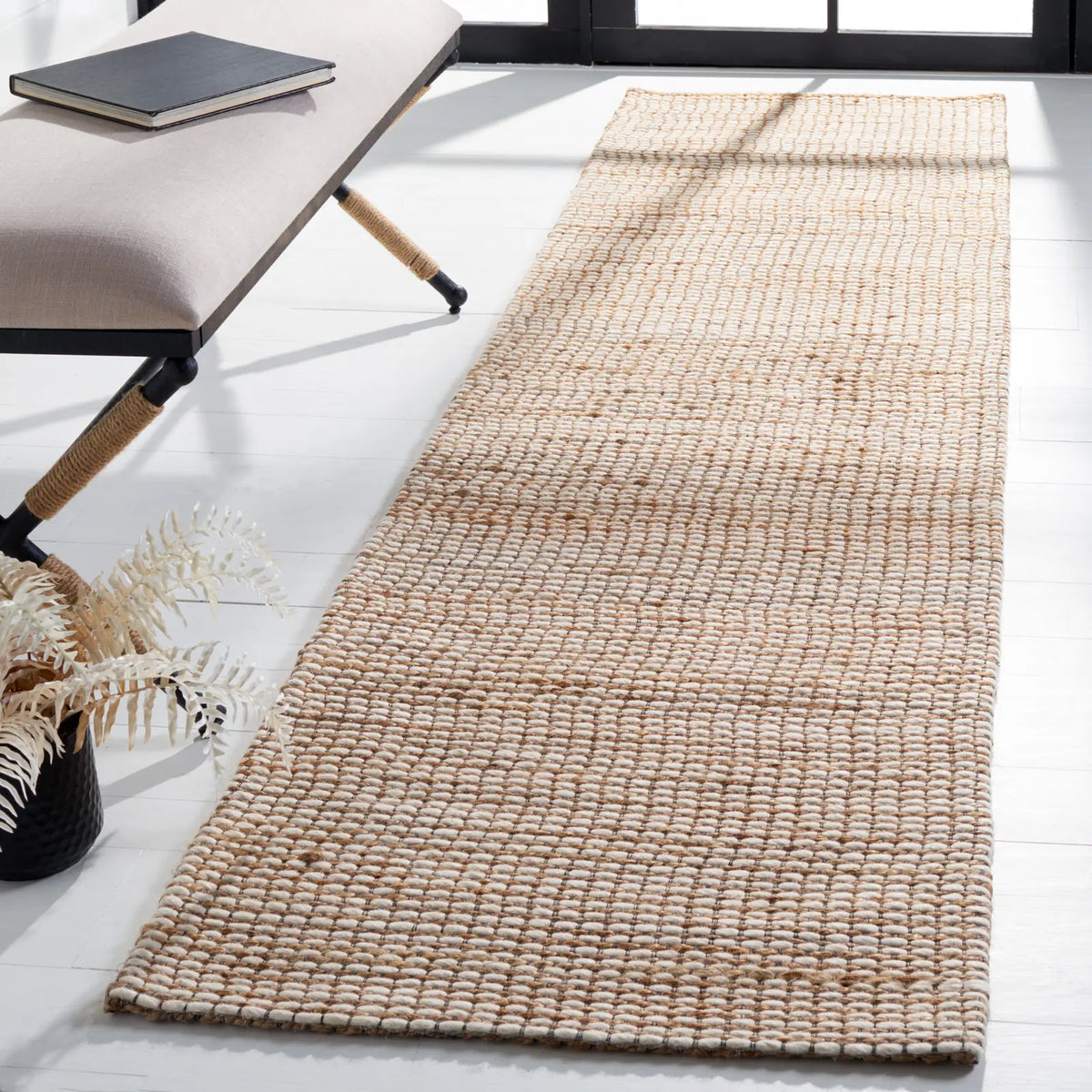 Safavieh Natural Fiber 2'-3" x 11'-0" Rug in Natural / Ivory