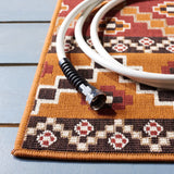 Safavieh Veranda 4'-0" x 5'-7" Rug in Rust / Red