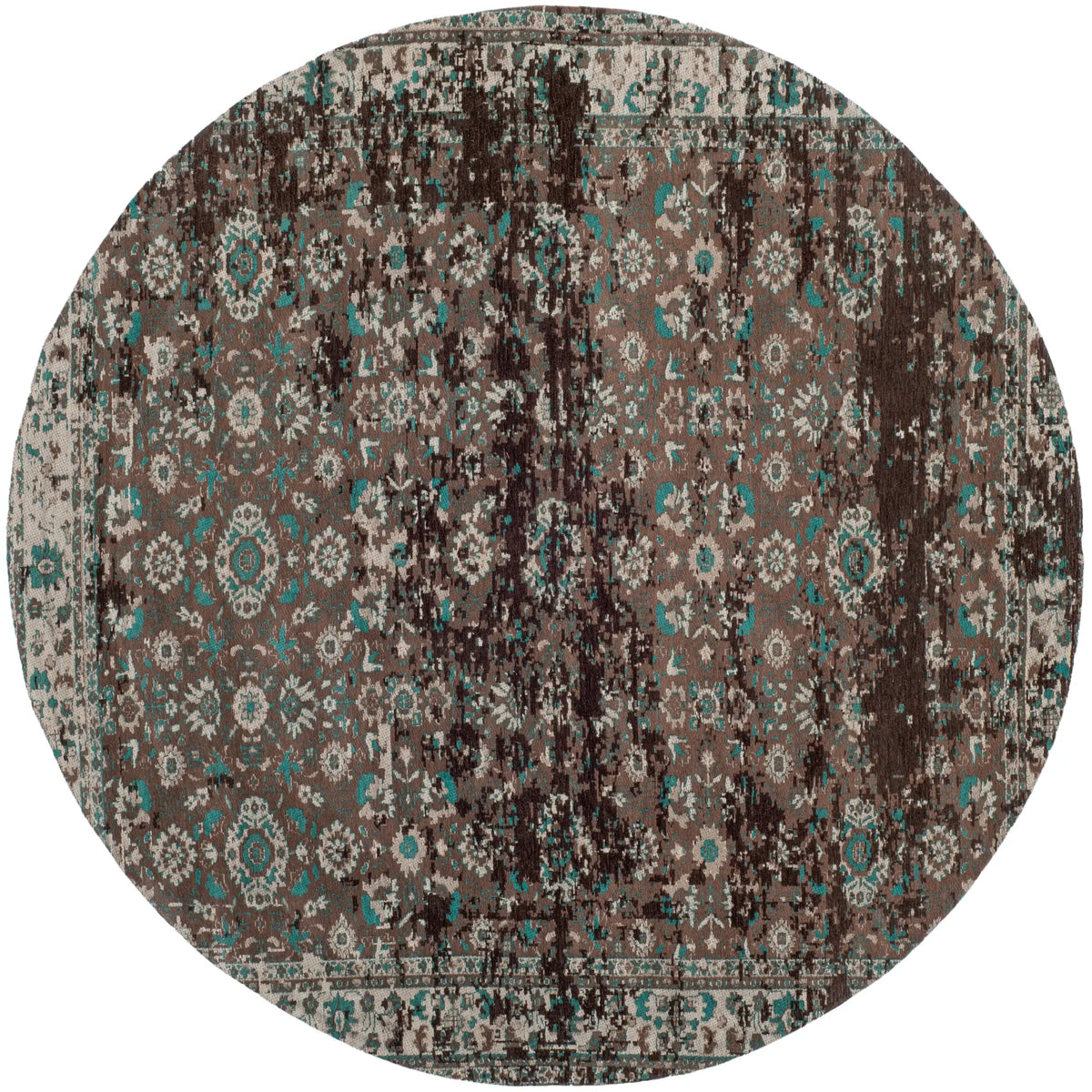 Safavieh Classic Vintage 6'-0" x 6'-0" Rug in Teal / Beige