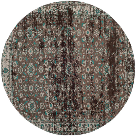 Safavieh Classic Vintage 6'-0" x 6'-0" Rug in Teal / Beige