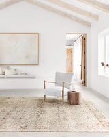 Loloi Theia The-07 Natural/Rust Rug - room scene 1