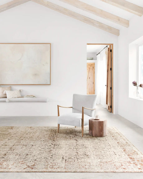 Loloi Theia The-07 Natural/Rust Rug - room scene 1