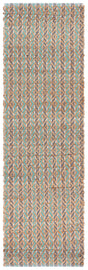 Safavieh Natural Fiber 2'-3" x 8'-0" Rug in Natural / Teal