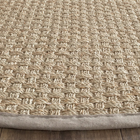 Safavieh Natural Fiber 5'-0" x 5'-0" Rug in Natural / Grey