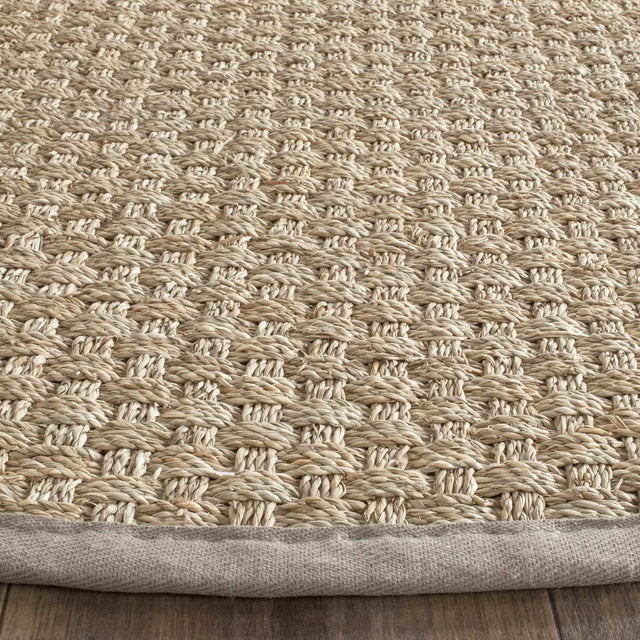 Safavieh Natural Fiber 5'-0" x 5'-0" Rug in Natural / Grey