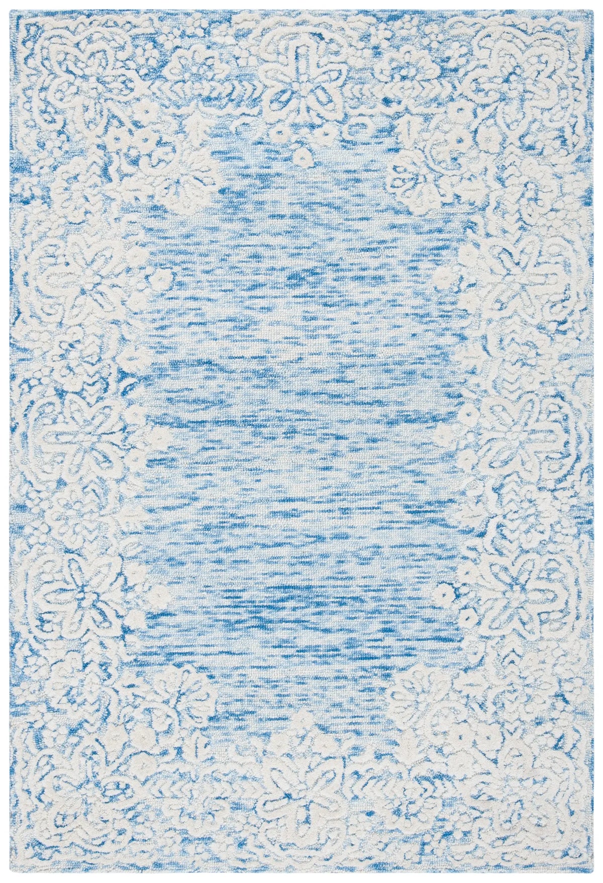 Safavieh Glamour 4'-0" x 6'-0" Rug in Blue / Ivory