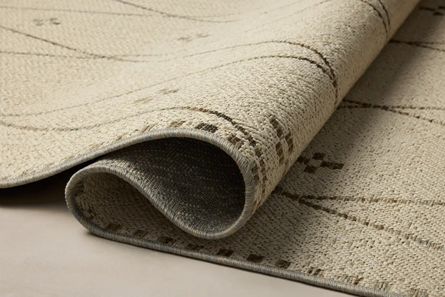 Loloi Saylor SAY-01 Ivory / Pebble Rug - pile height