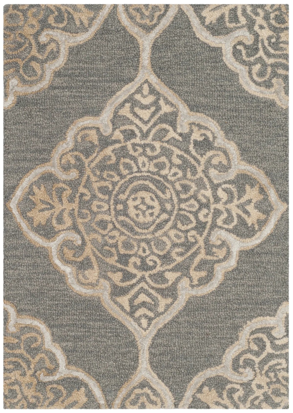 Safavieh Dip Dye 2'-0" x 3'-0" Rug in Slate / Beige